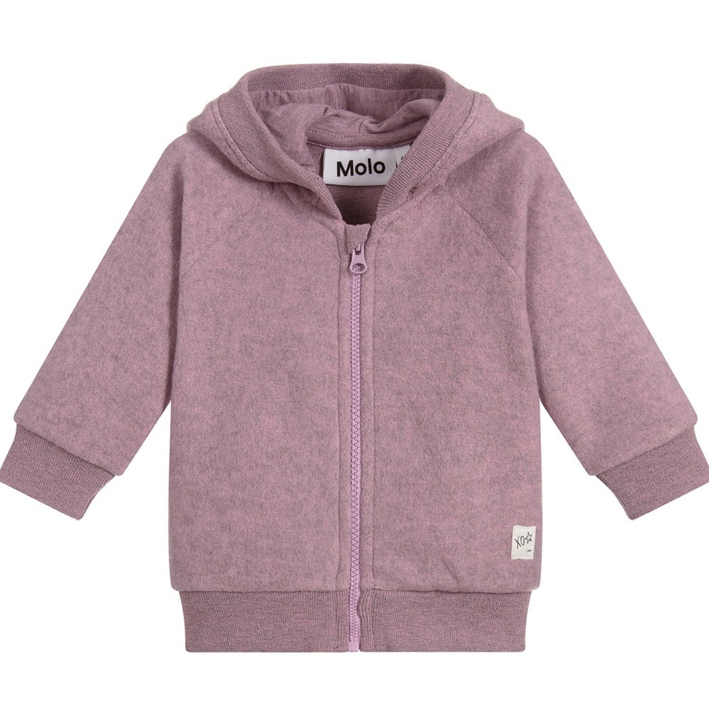 Kids Purple Hoodie with Ears by Molo. Unicorn? Size 62 - Picture 8 of 11